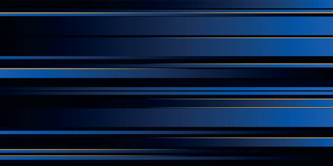 Obraz premium Abstract blue background with gold lines vector illustration.