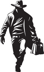 Dusty Trail Desperado Cartoon Masked Cowboy Robber Vector Logo Wanted Poster Inspiration Cartoon Cowboy Robber Icon Design