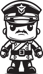 Scribble Squadrons Cartoon Doodle Soldier Logo Design Daring Doodle Defenders Soldier Vector Icon