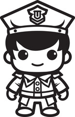 Daring Doodle Division Soldier Vector Icon Scribbled Soldier Sketches Doodle Soldier Emblem