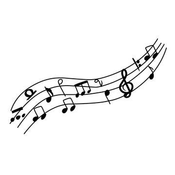 Music note design illustration