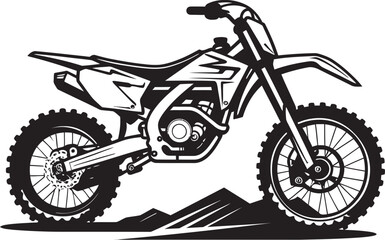 Enduro Expeditions Dirt Bike Emblem in Vector Design Speed Demon Vector Icon with Dirt Bike Illustration