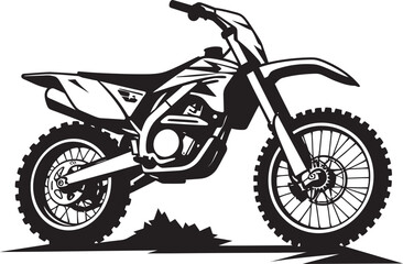 Enduro Explorer Dirt Bike Vector Icon for Off Road Adventurers Dirt Track Dynamo Iconic Vector Emblem for Dirt Bike Enthusiasts