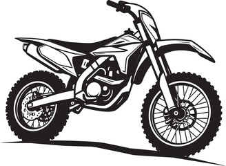 Velocity Vanguard Dirt Bike Vector Logo Design for Speedsters All Terrain Adventures Vector Design with Dirt Bike Illustration