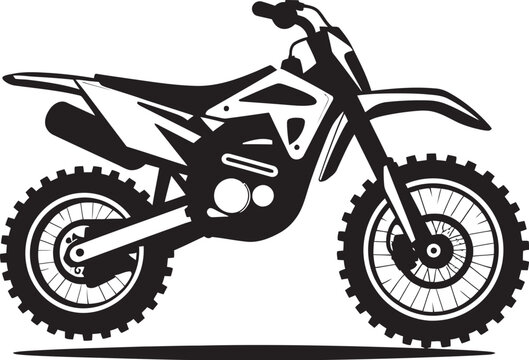 Dirt Bike Dare Iconic Vector Design for Adventurous Souls Motocross Marvel Dirt Bike Vector Icon in Dynamic Design