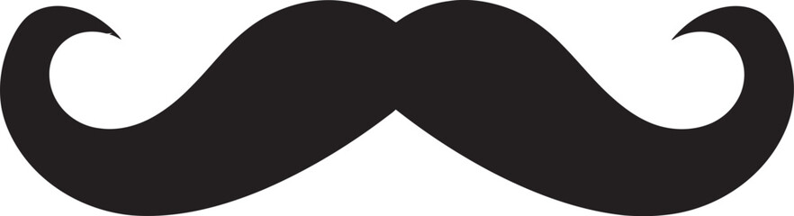 Retro Remix Doodle Moustache Logo Artsy Affair Moustache Vector Emblem