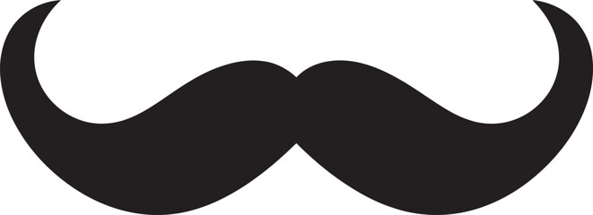 Timeless Touch Moustache Vector Symbol Artistic Aura Moustache Icon Design
