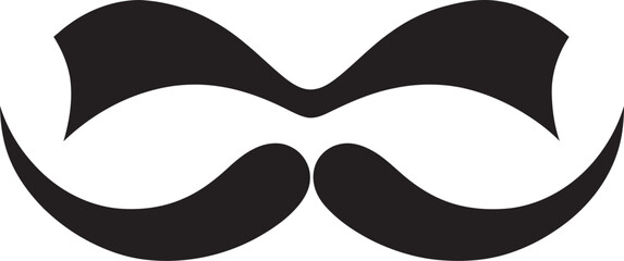 Hipster Hype Moustache Vector Illustration Stylish Swagger Moustache Icon Sketch