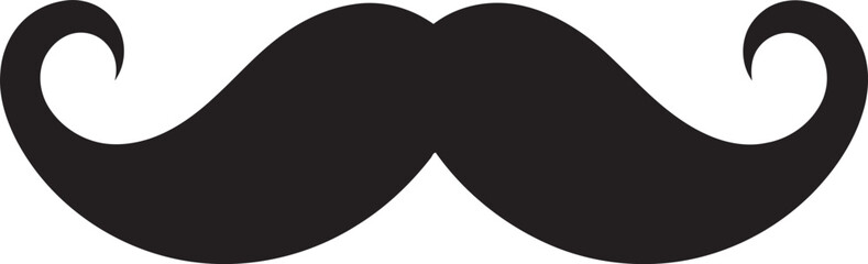 Timeless Twist Moustache Vector Graphic Artistic Allegiance Moustache Icon Design