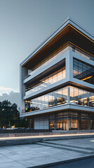 Contemporary Commercial Building Design Dominating Urban Landscape