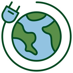 Earth Outlet Icon