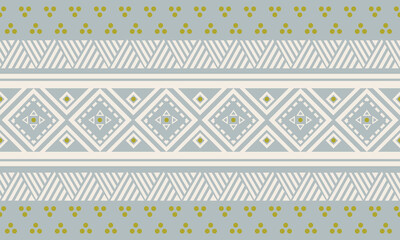 Ethnic abstract ikat art. Seamless pattern in tribal, folk embroidery, and Mexican style. Aztec geometric art ornament print.Design for carpet, wallpaper, clothing, wrapping, fabric, cover, textile