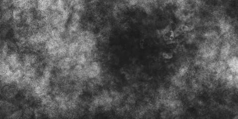 Fototapeta premium Abstract background with black and white marble texture. Gray concrete and cement grunge wall. Fog or smoke isolated on black backdrop gray painted paper textured canvas. Cement or stone texture.
