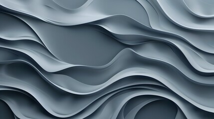 Graceful Waves of Fluid Monochrome Abstraction