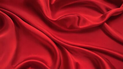 Obraz premium Luxurious Red Satin Fabric Texture