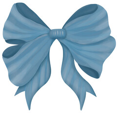blue ribbon bow