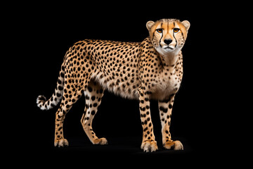 Cheetah  at outdoors in wildlife. Animal