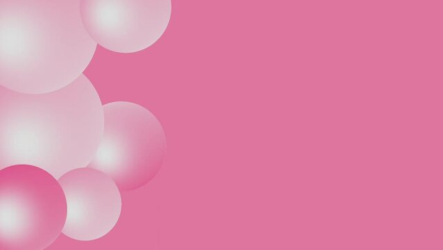 pink background with pink ballon