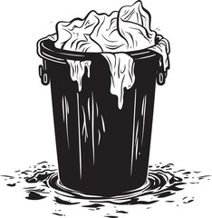 Waste Sorting Symbol Pioneering Sustainable Practices Garbage Bin Graphic Innovating Waste Management Solutions