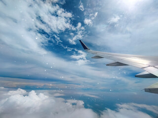 A Spectacular Cloudscape Through the Aircraft Window