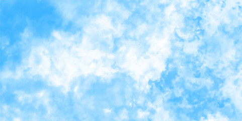 Obraz premium Abstract Seamless Hand Painted Cloudy Blue Sky Watercolor Vector Design in Parchment Paper Background for Brochures, Luxury/Premium Packaging, Website Backdrop & Wallpaper