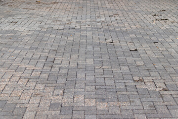 laid paving slabs removed at an angle of 45Â°