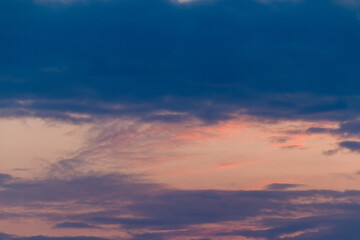 sunset clouds breathtaking skyline or evening concept