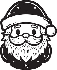 Santas Scarf Squad Fashionable Neckwear Adorned Claus Art in Vector Urban Hipster Vibes Hipster Claus Artwork with Urban Flair in Vector