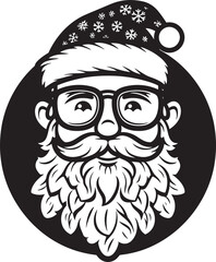 Santas Sneaker Squad Hip Footwear Clad Claus Logo in Vector Retro Claus Redux Vintage Inspired Artwork in Vector Format