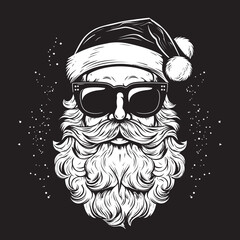 Urban Holiday Vibes Hipster Claus Artwork with Urban Flair in Vector Santas Sneaker Stash Hip Footwear Adorned Claus Logo in Vector