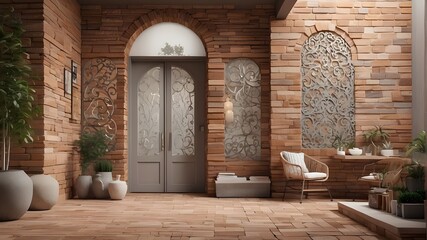 brickwork, iron grilles, or mosaic tiles. Create visually captivating compositions