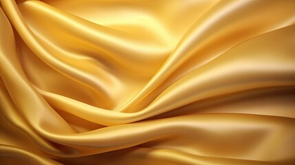 Luxurious golden fabric waves as a high-quality material