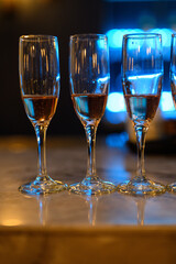 glasses of champagne wine