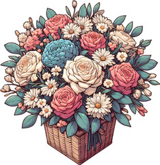 Obraz premium bouquet - 꽃. Generative AI