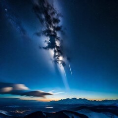 sunrise over the mountains