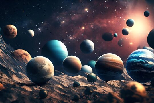 planet in space