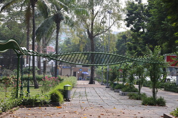 Tao Dan park in Saigon, Vietnam on march 4, 2024