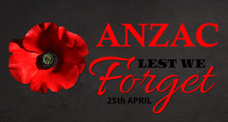 Anzac is the Australian national holiday. 3d illustration - 779066040