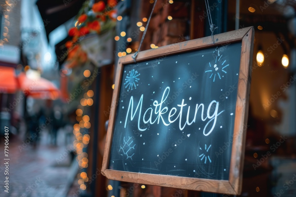 Poster leveraging digital and web marketing strategies through advanced dashboard and business strategic pl