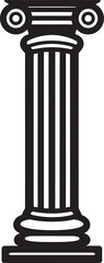 Obraz premium Oceanic Overlook Rocky Island Stair Logo Emblem Coastal Climb Stair Icon on Rocky Outcrop