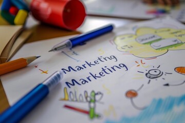 Mastering Digital Marketing Strategies with Creative Advertising and Strategic Dashboard Utilization for Enhanced Business Performance - obrazy, fototapety, plakaty