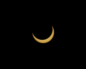 Partial solar eclipse - The sun during the partial solar eclipse of October 2023 as seen over Guatemala.