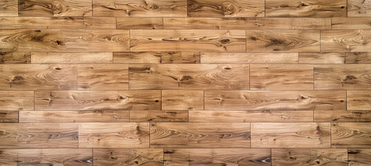 Oak laminate parquet floor texture background with no visible joints