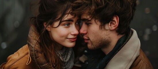 A man and woman are looking deeply into each others eyes in a moment of connection and understanding.