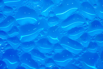 Abstract blue background with water drops. - 779075270