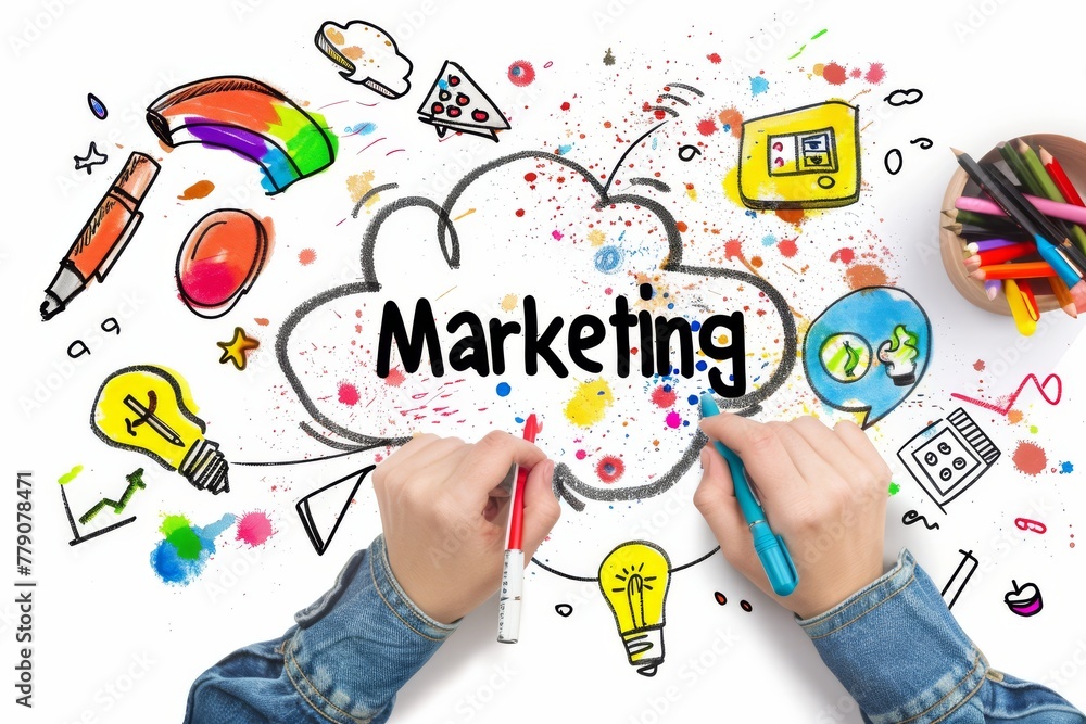 Poster strategically target your demographics using advanced dashboard insights and creative advertising st