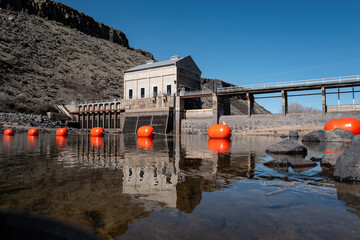 Iconic Diversion Dam on the Boise River in Idaho