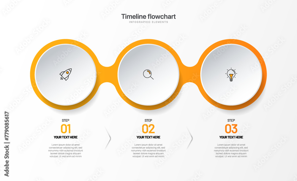 Poster timeline infographic design with options or steps. infographics for business concept. can be used fo