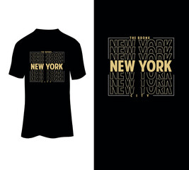 The bronx new york city typography  t-shirt design for sale. - obrazy, fototapety, plakaty
