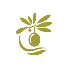 Olive oil logo vector.Olive oil Logo Design Template